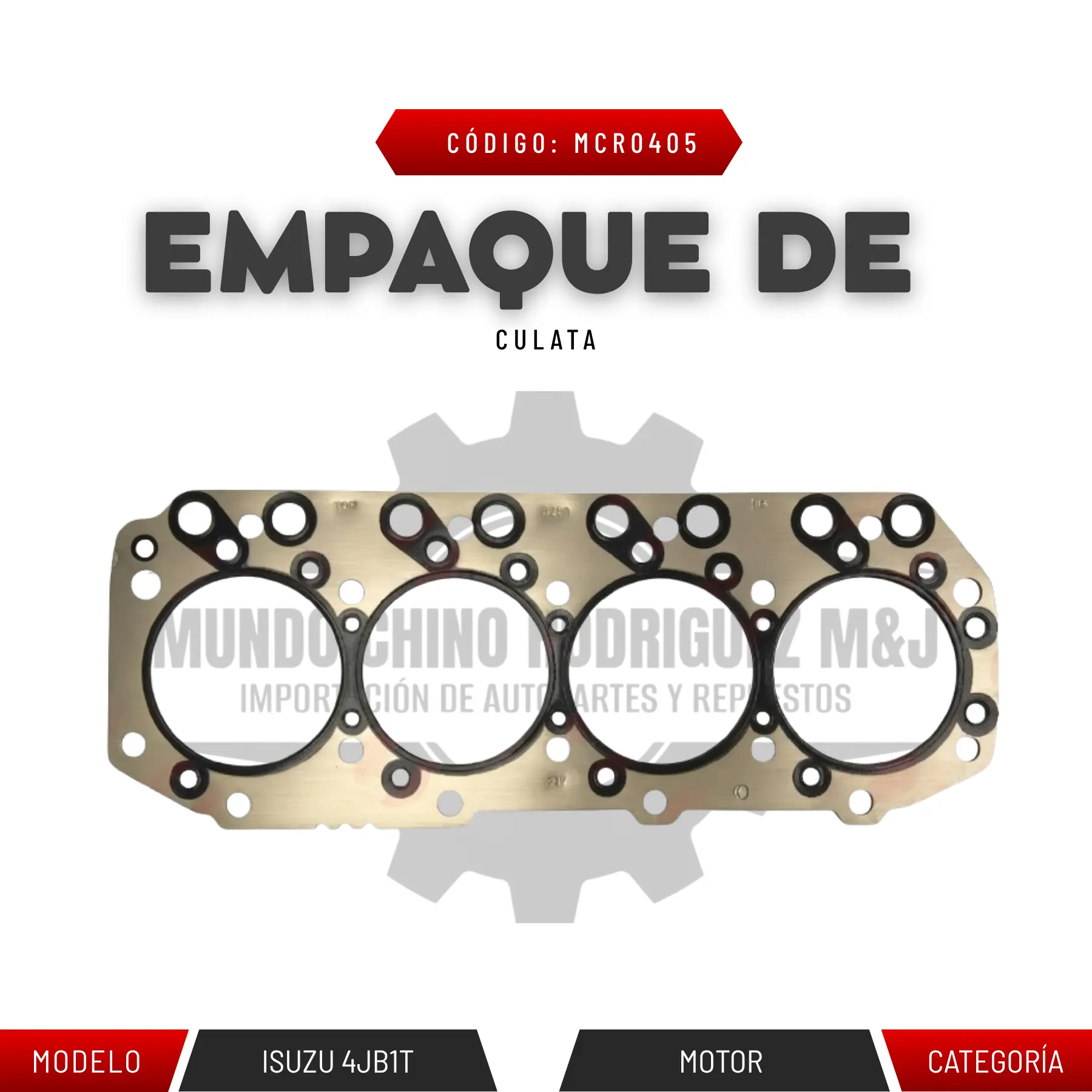 EMPAQUE DE CULATA 4JB1T