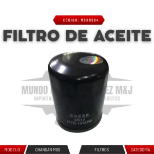 FILTRO DE ACEITE CHANGAN M80