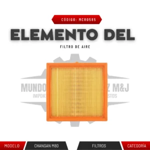 ELEMENTO DEL FILTRO DE AIRE CHANGAN M80