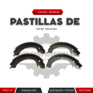 PASTILLAS DE FRENO TRASERAS CHANGAN M80