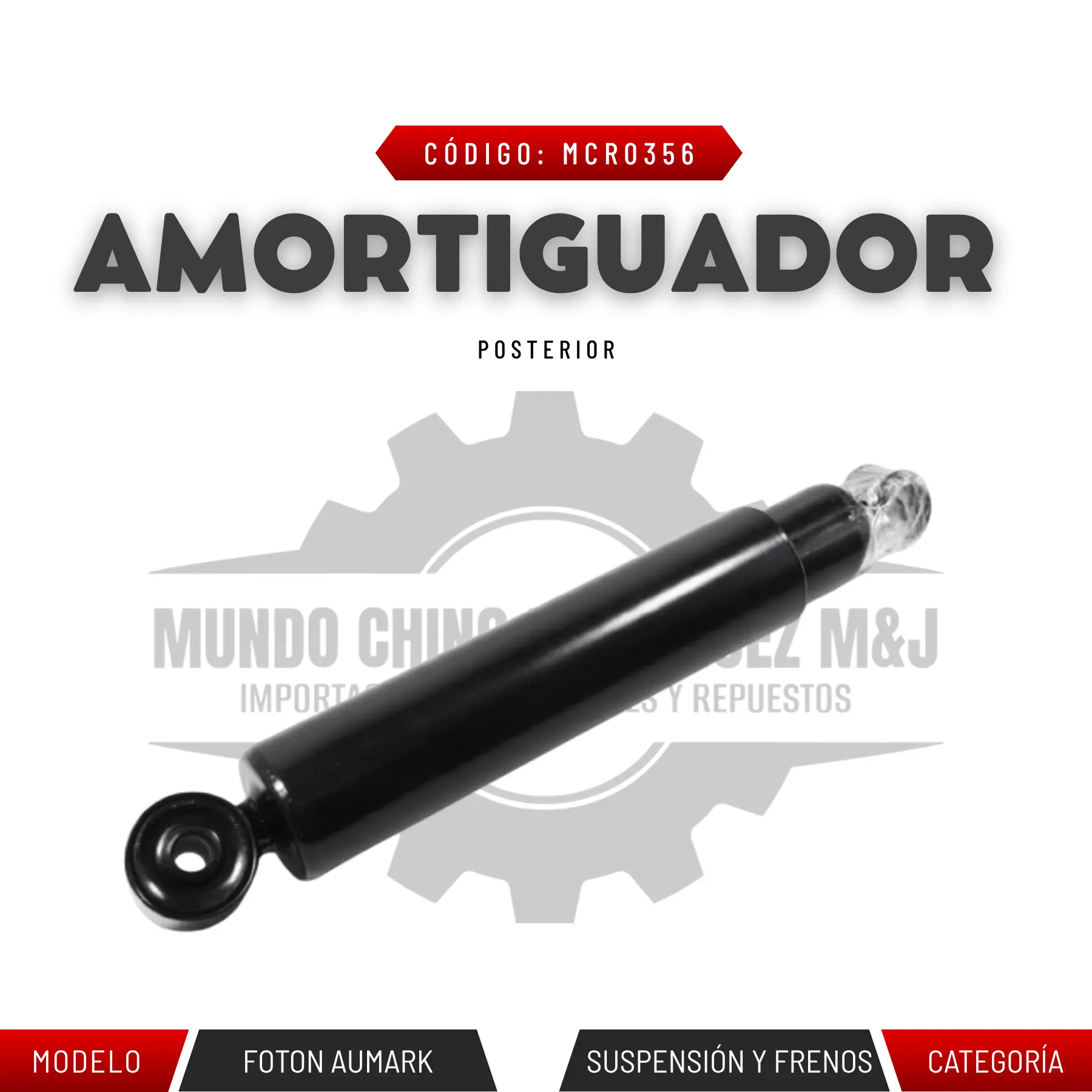 AMORTIGUADOR POSTERIOR FOTON AUMARK