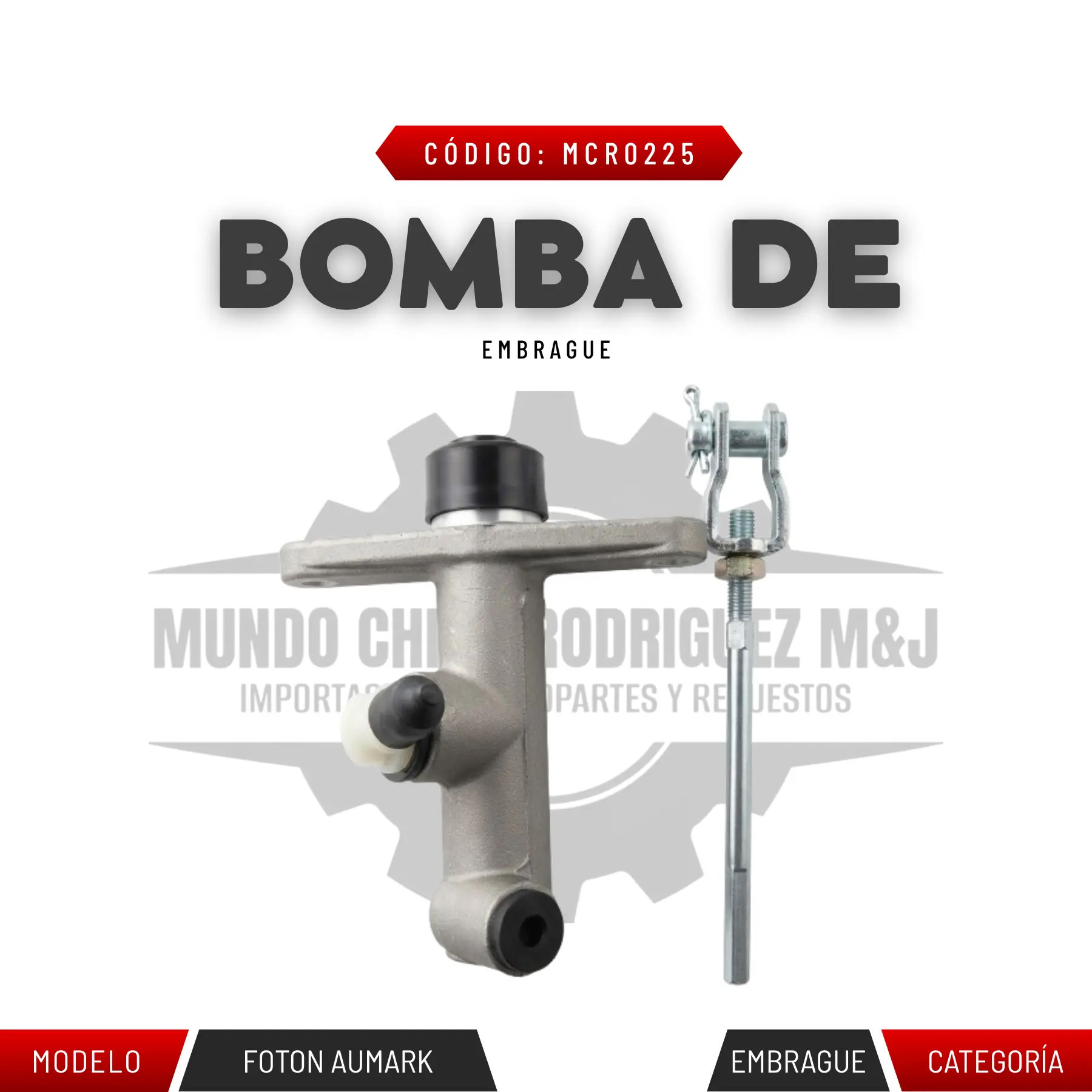 BOMBA DE EMBRAGUE FOTON AUMARK