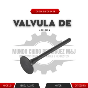 VÁLVULA DE ADMISIÓN