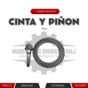 CINTA Y PIÑON 7X43 DONGFENG