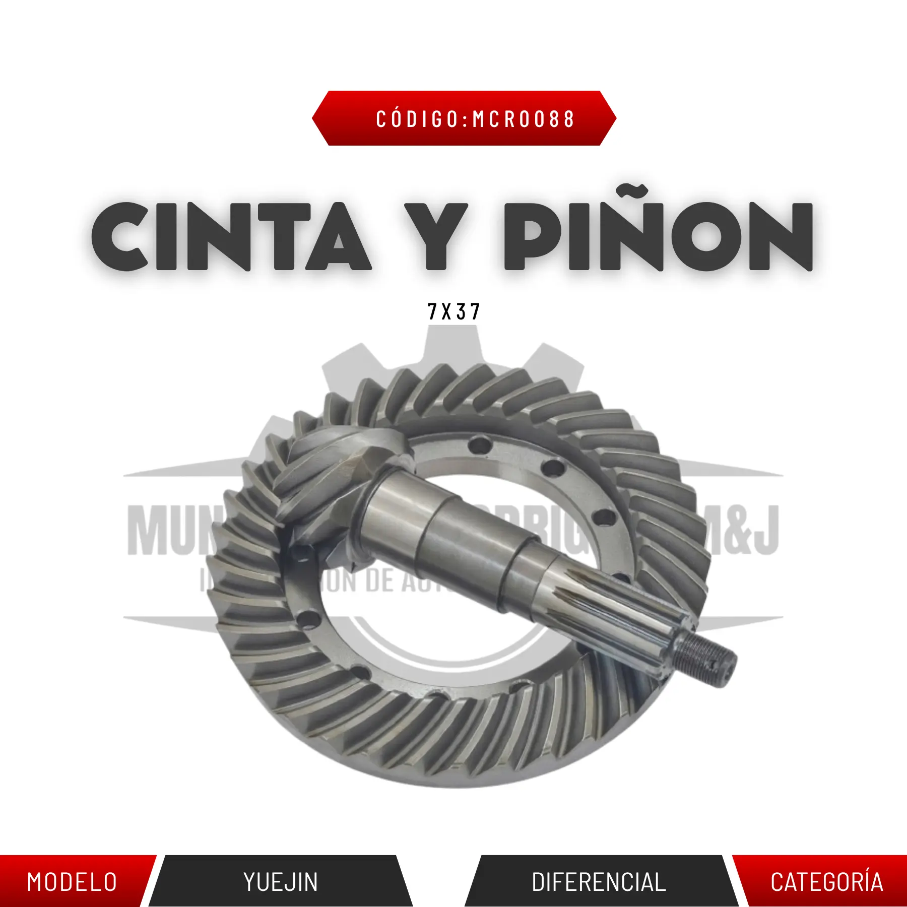 CINTA Y PISTÓN 7X37