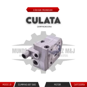 CULATA COMPRESORA 6BT GAS