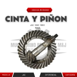 CINTA Y PIÑON JAC 1063 1083 8X43