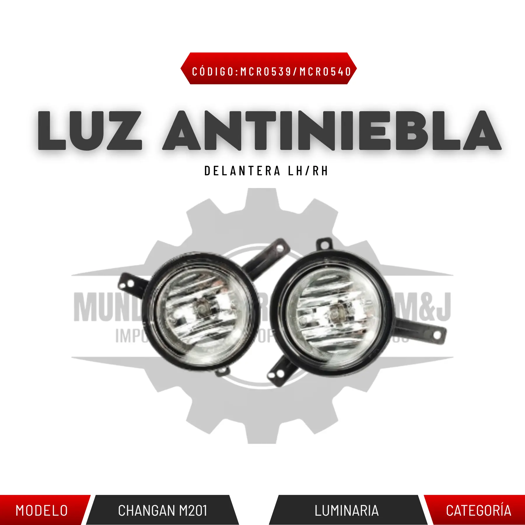 LUZ ANTINIEBLA DELANTERA LH/RH