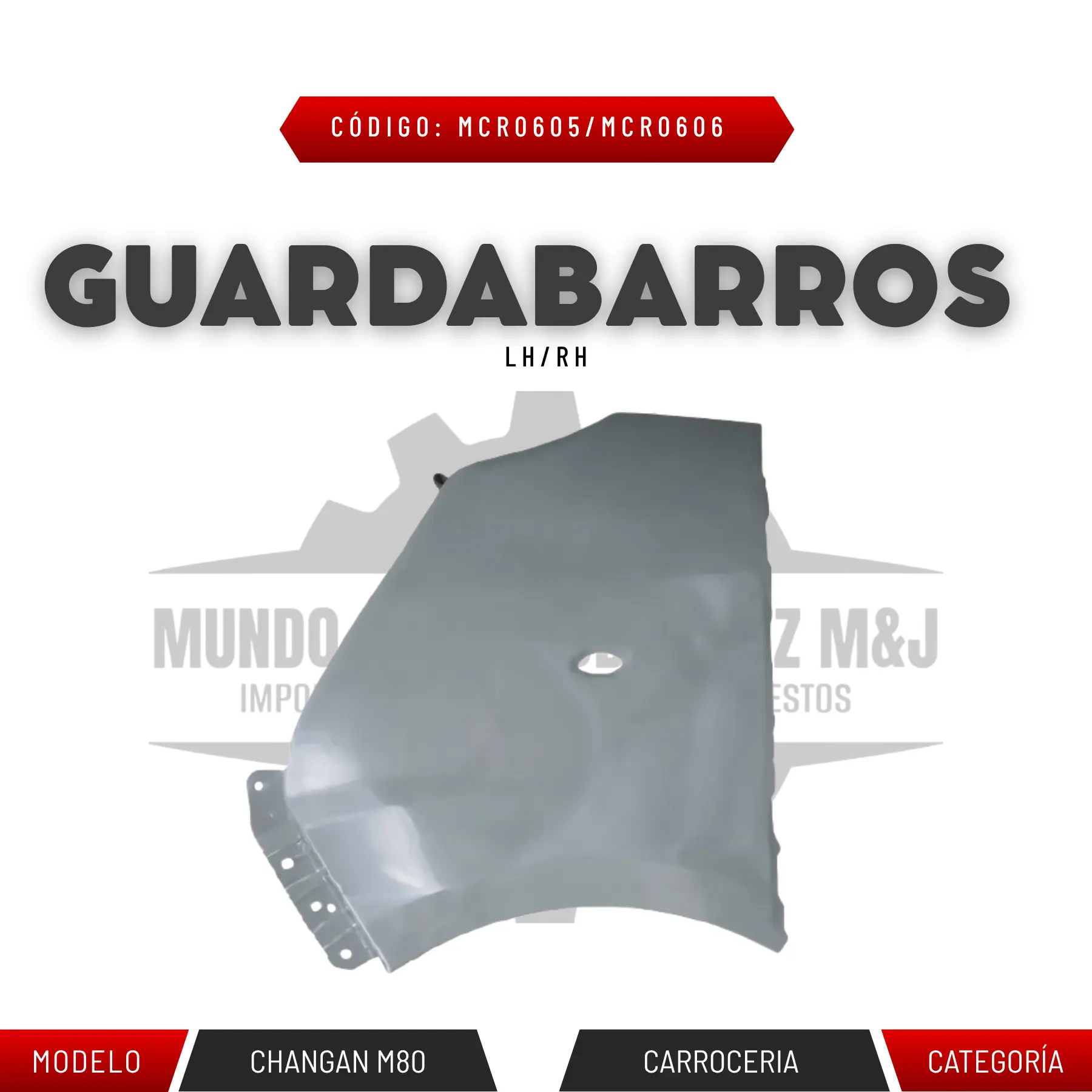 GUARDABARROS CHANGAN M80