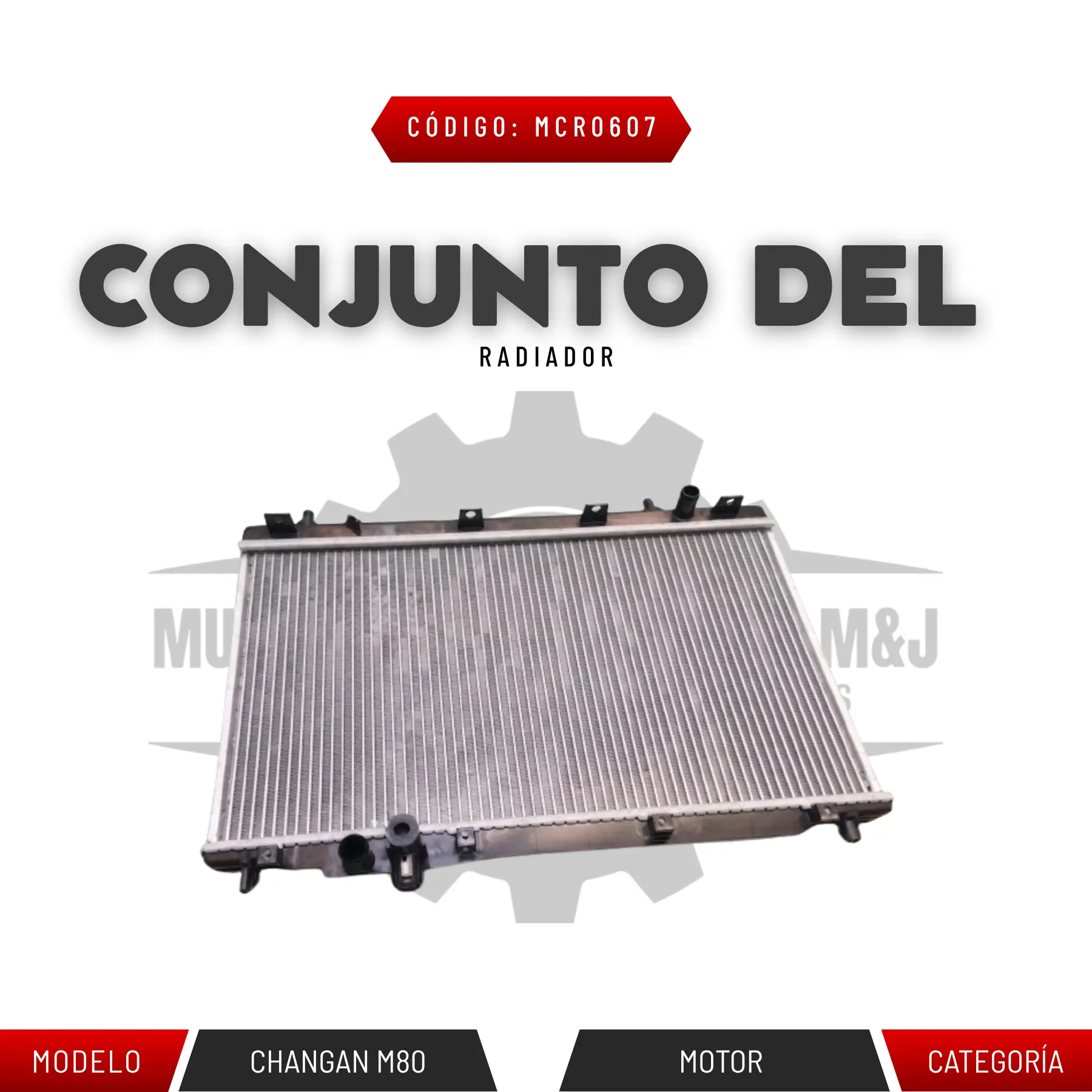 CONJUNTO DEL RADIADOR M80