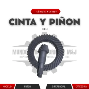CINTA Y PIÑON FOTON 1028 9X41