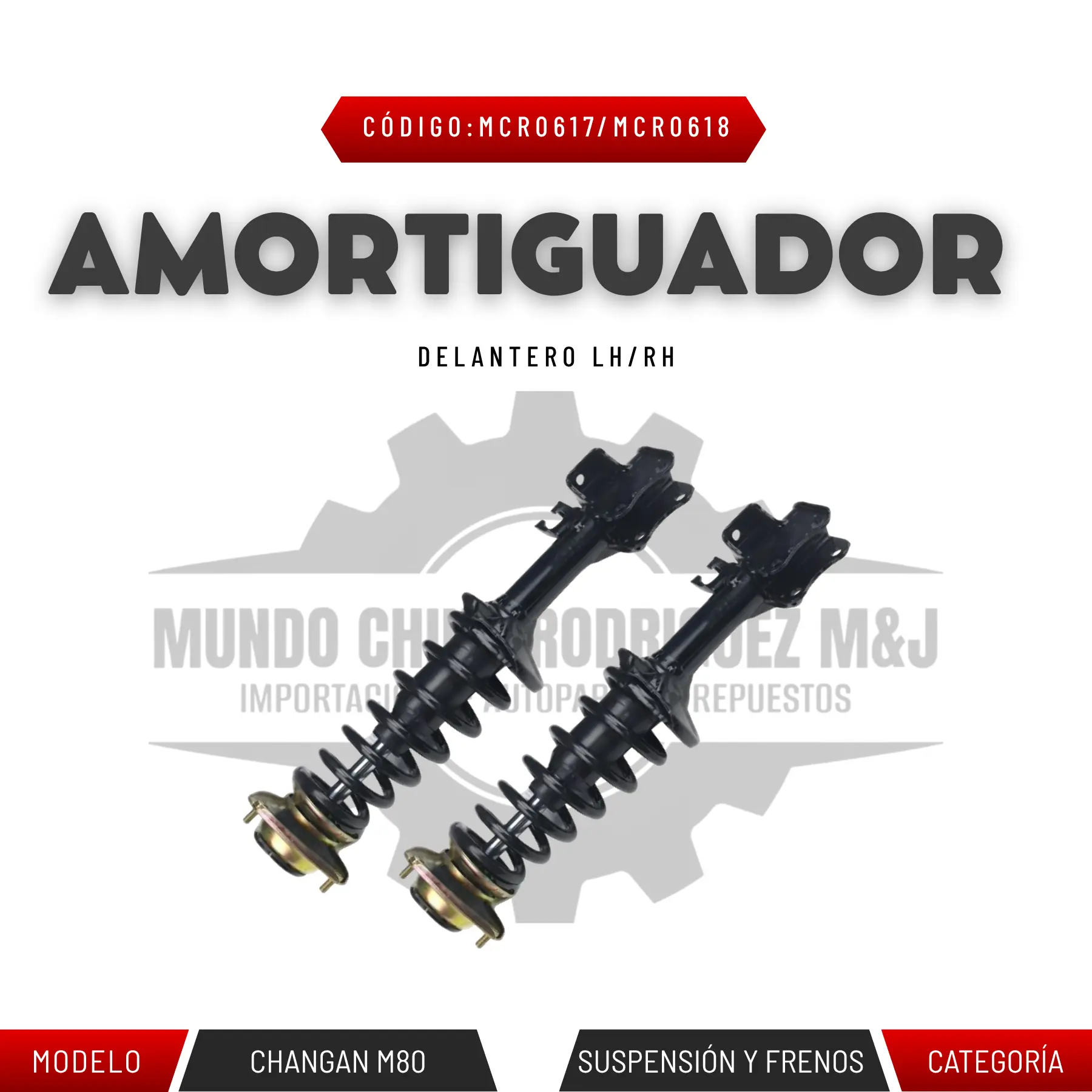 AMORTIGUADOR DELANTERO M80