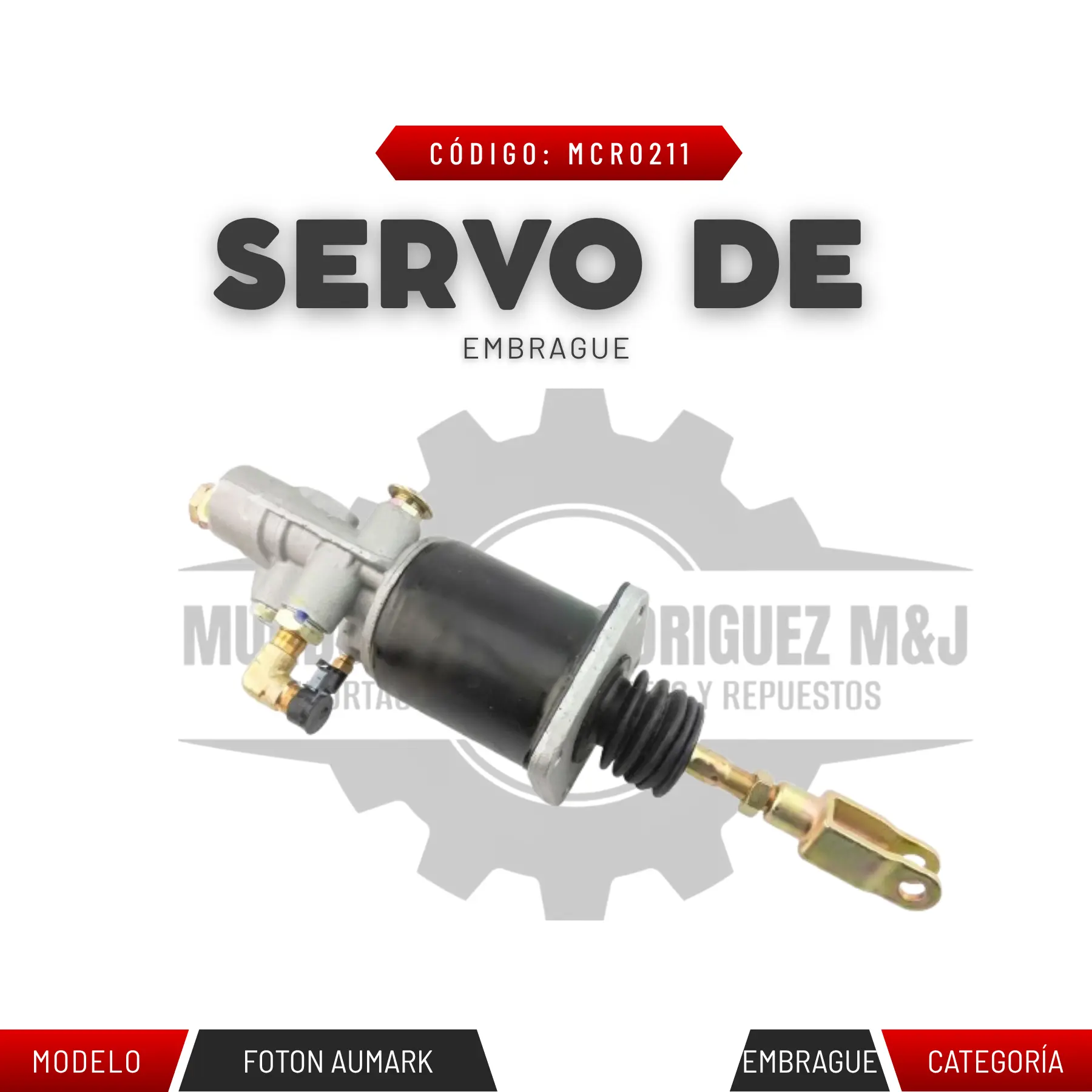SERVO DE EMBRAGUE PARA FOTON AUMARK