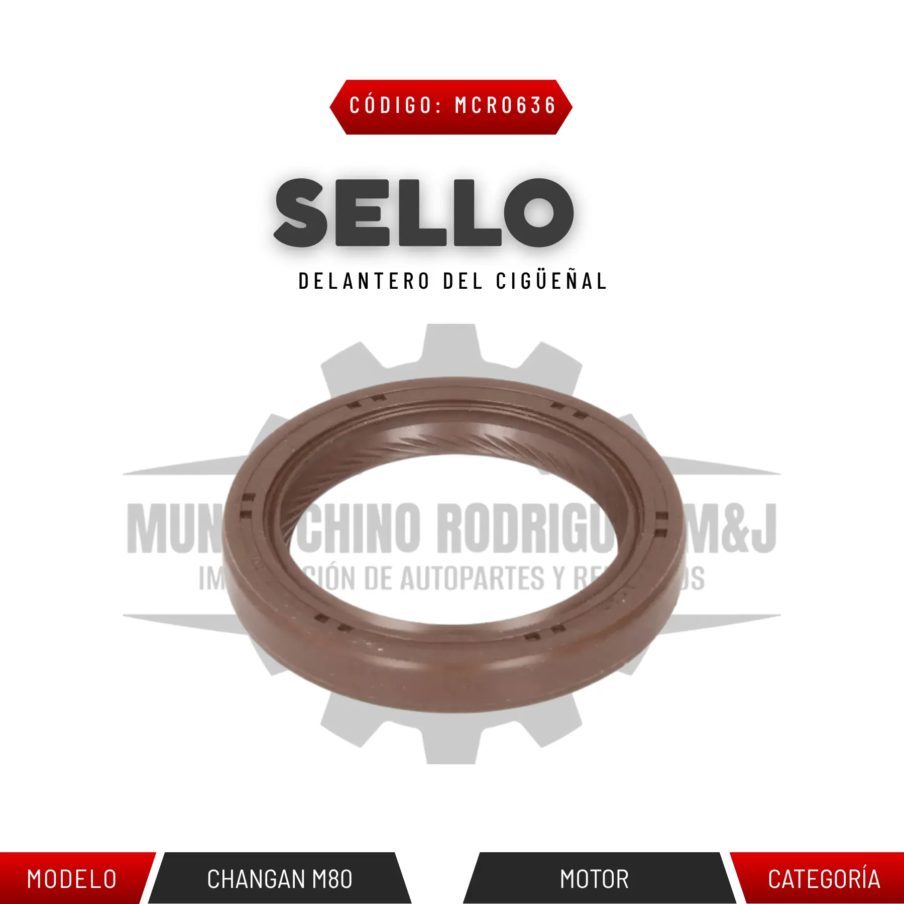 SELLO DELANTERO DEL CIGÜEÑAL M80
