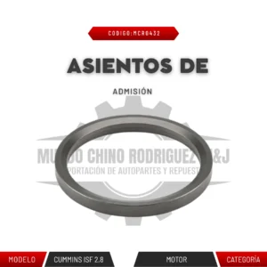 ASIENTOS DE ADMISIÓN CUMMINS ISF 2.8