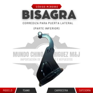 BISAGRA CORREDIZA PARA PUERTA LATERAL