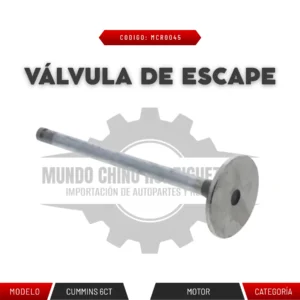 VALVULA DE ESCAPE 6CT