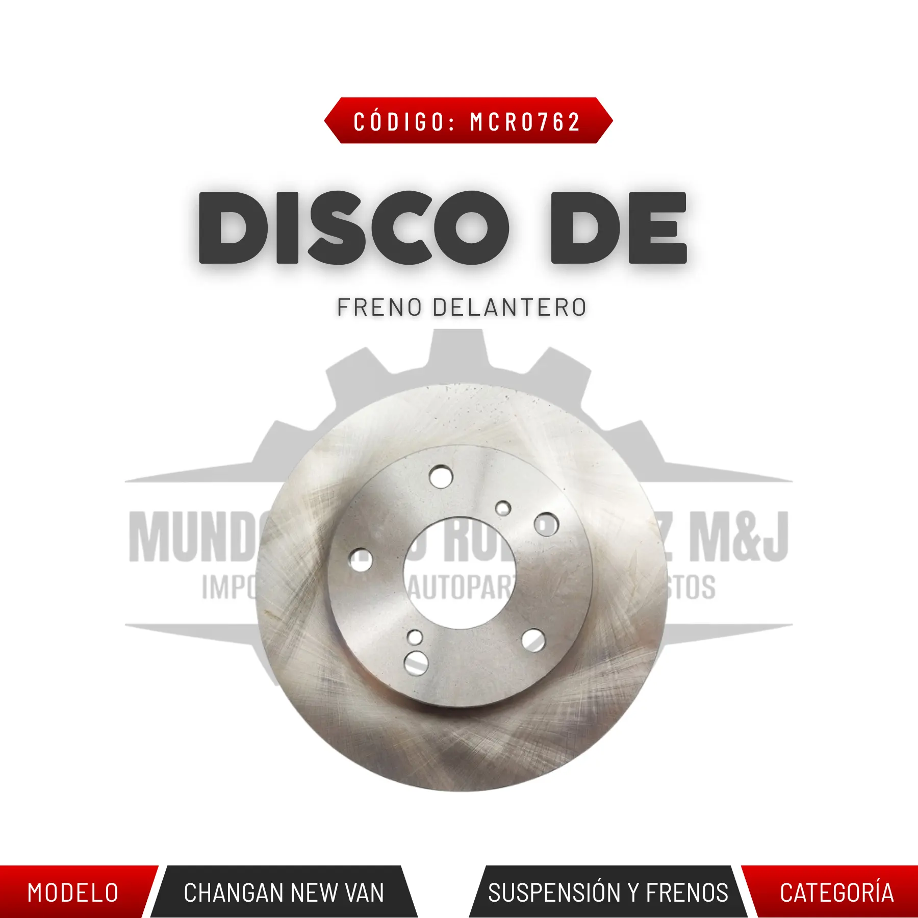 DISCO DE FRENO DELANTERO NEW VAN STAR 3