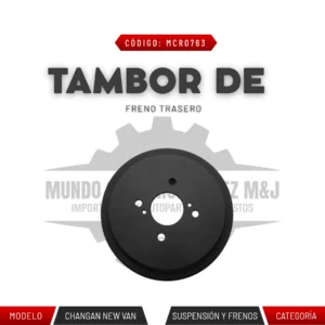 TAMBOR DE FRENO TRASERO NEW VAN STAR 3