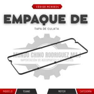 EMPAQUE DE LA TAPA DE CULATA TOANO