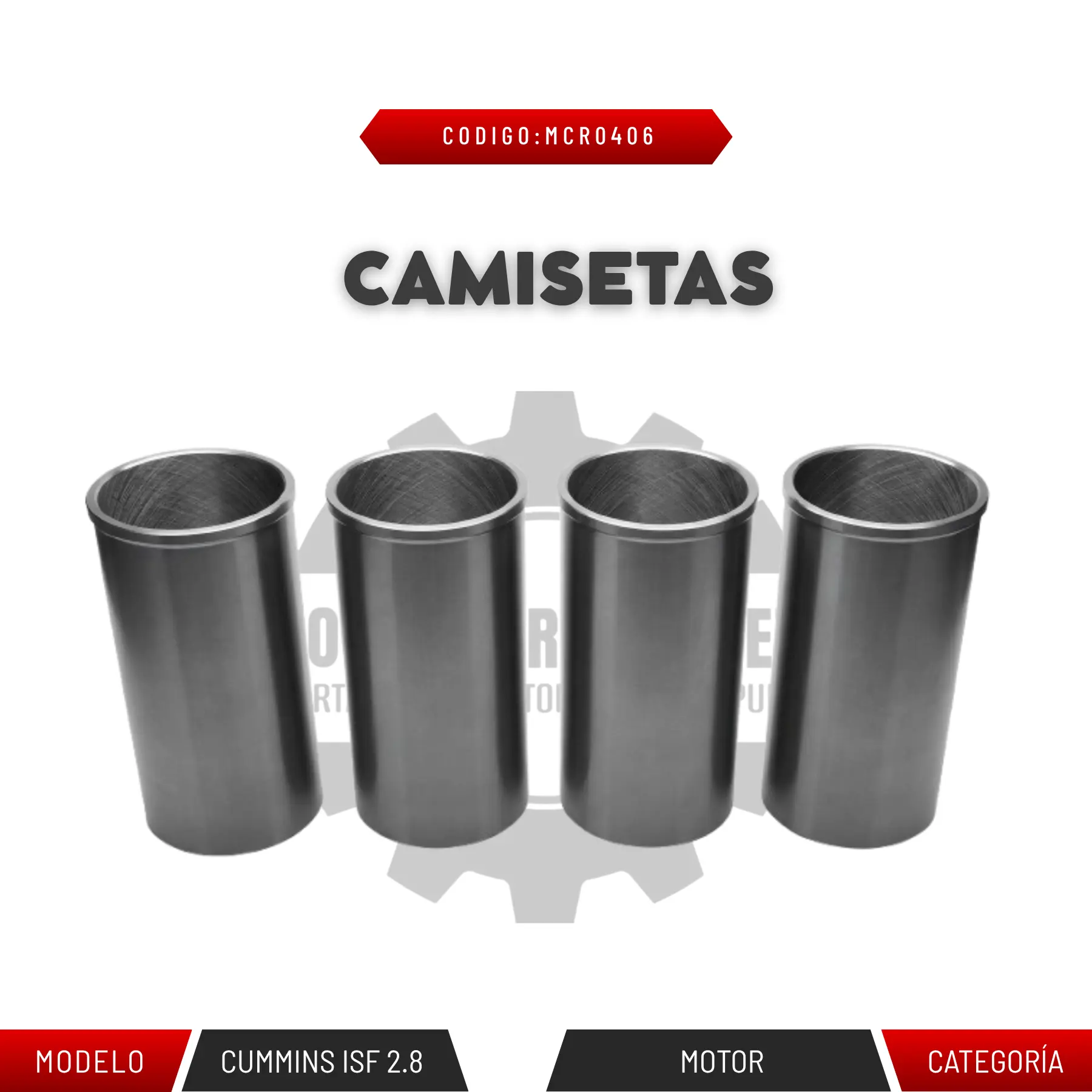 CAMISETAS CUMMINS ISF 2.8