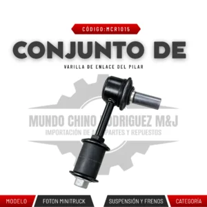 CONJUNTO DE VARILLA EN ENLACE DEL PILAR