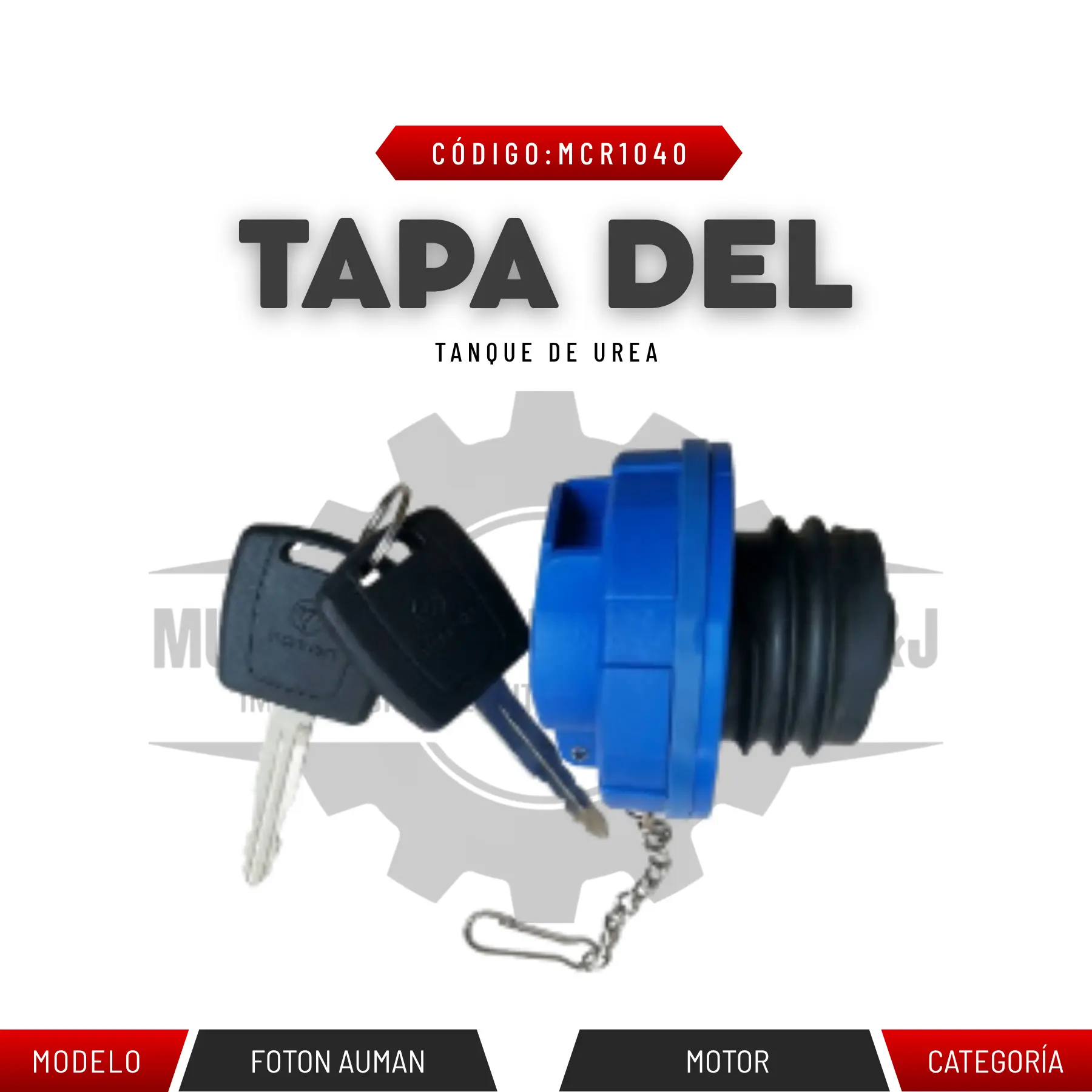 TAPA DE CAMBIO DE UREA