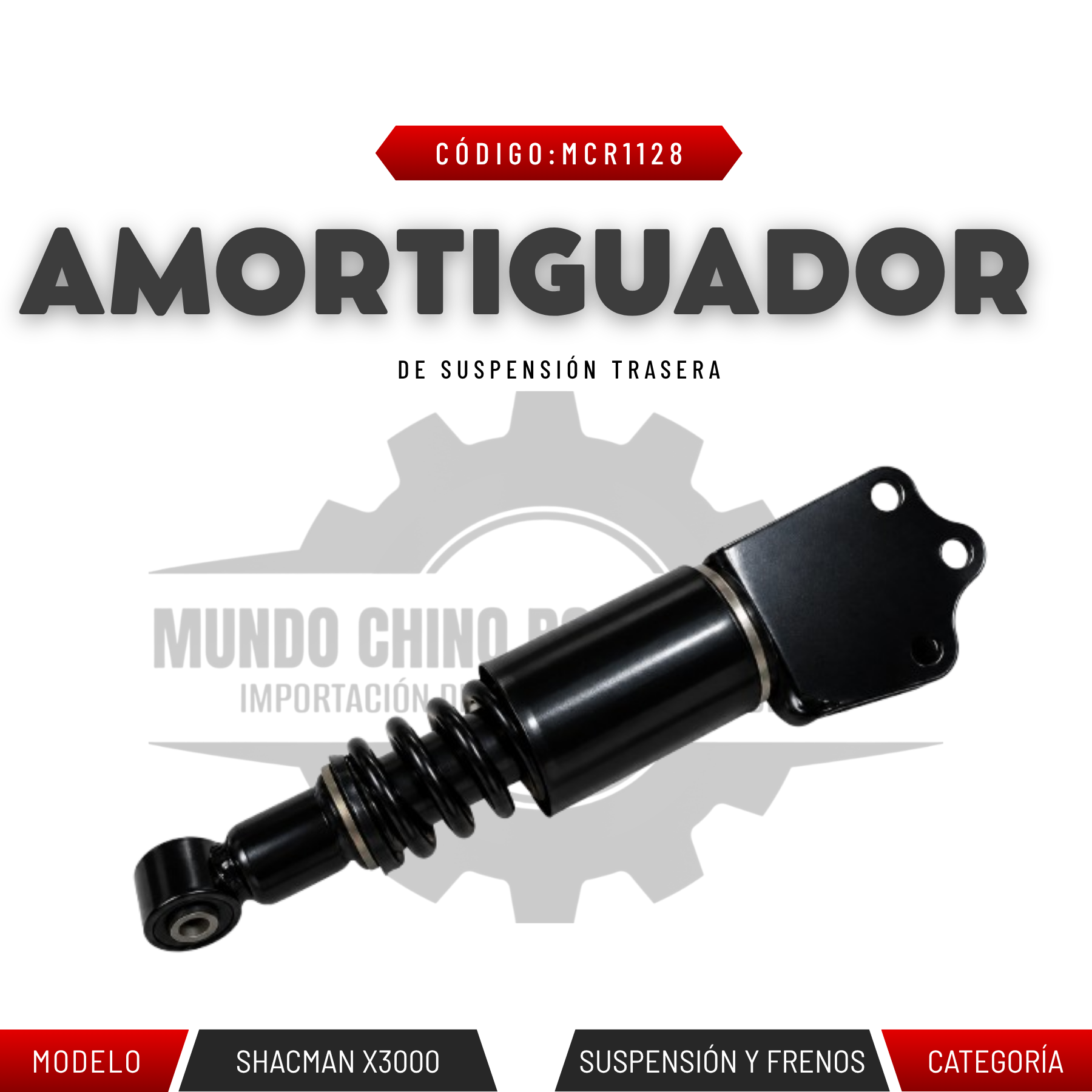 AMORTIGUADOR DE SUSPENSIÓN TRASERA