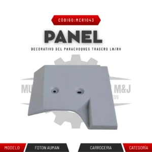 PANEL DECORATIVO DEL PARACHOQUE TRASERO