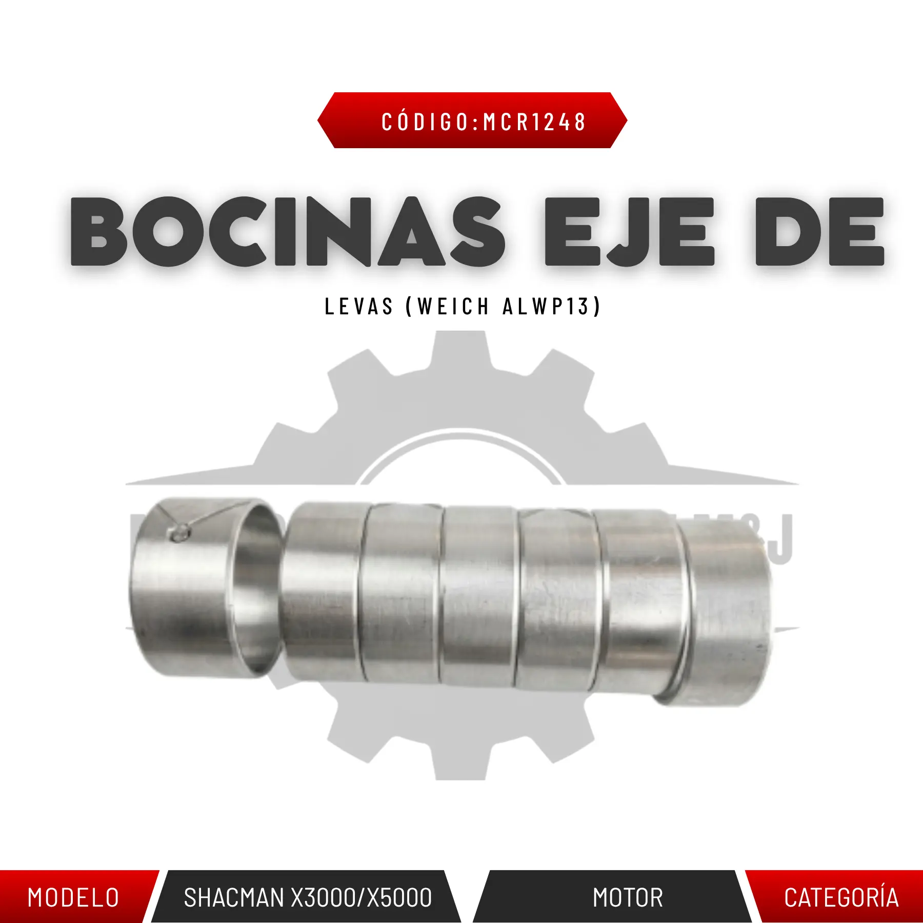 BOCINA EJES DE LEVAS