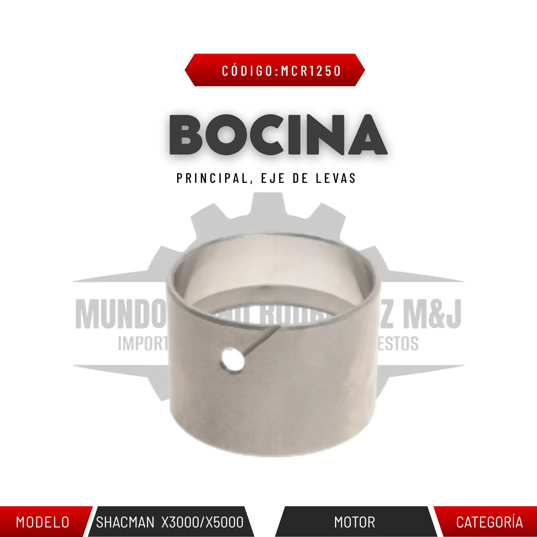 BOCINA PRINCIPAL EJE DE LEVAS