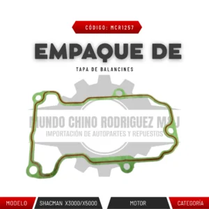 EMPAQUE DE TAPA DE BALANCINES