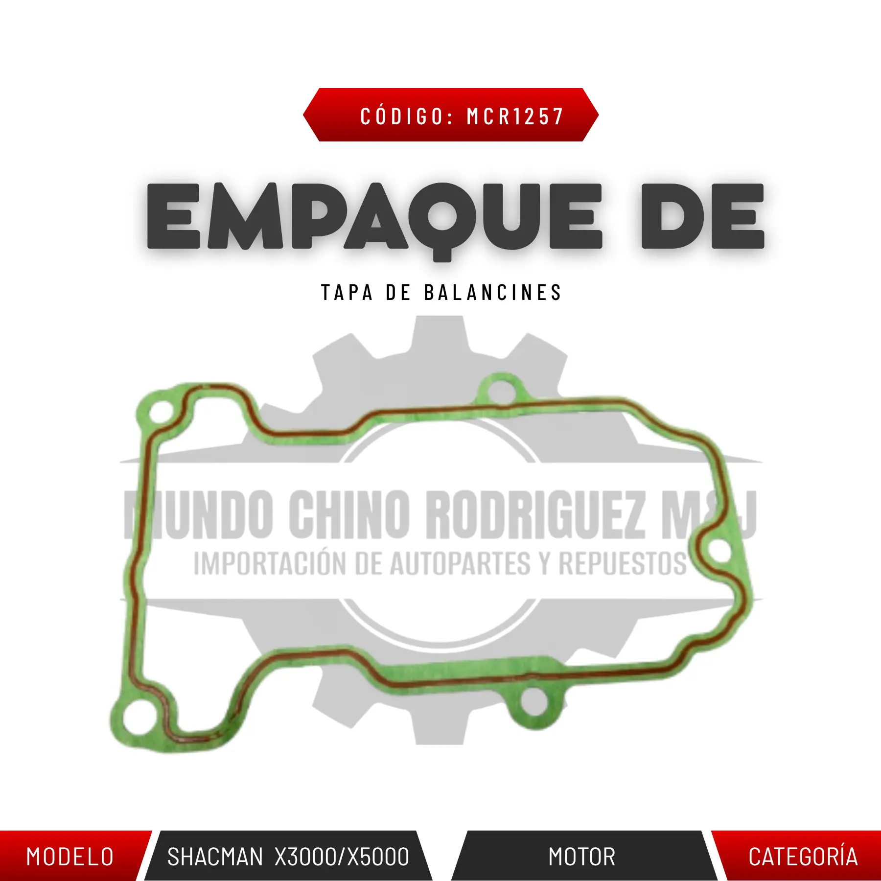 EMPAQUE DE TAPA DE BALANCINES