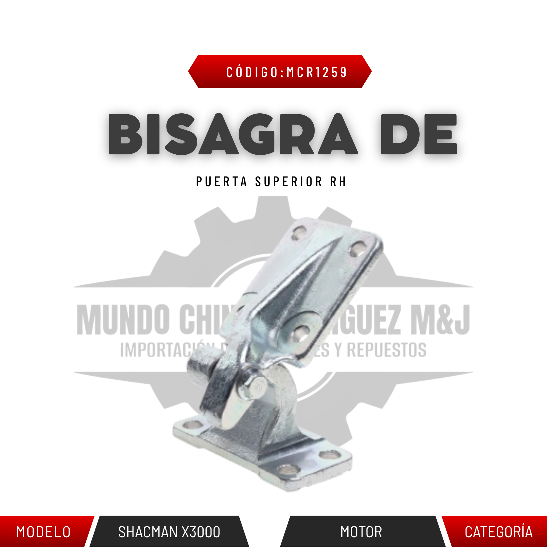 BISAGRA DE PUERTA SUPERIOR