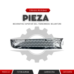 PIEZA DECORATIVA SUPERIOR DEL PARACHOQUE DELAN.