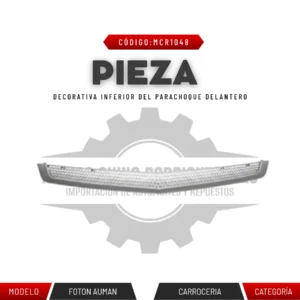 PIEZA DECORATIVA INFERIOR DEL PARACHOQUE DELAN.