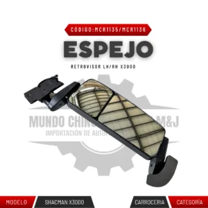 ESPEJO RETROVISOR LH/RH X3000