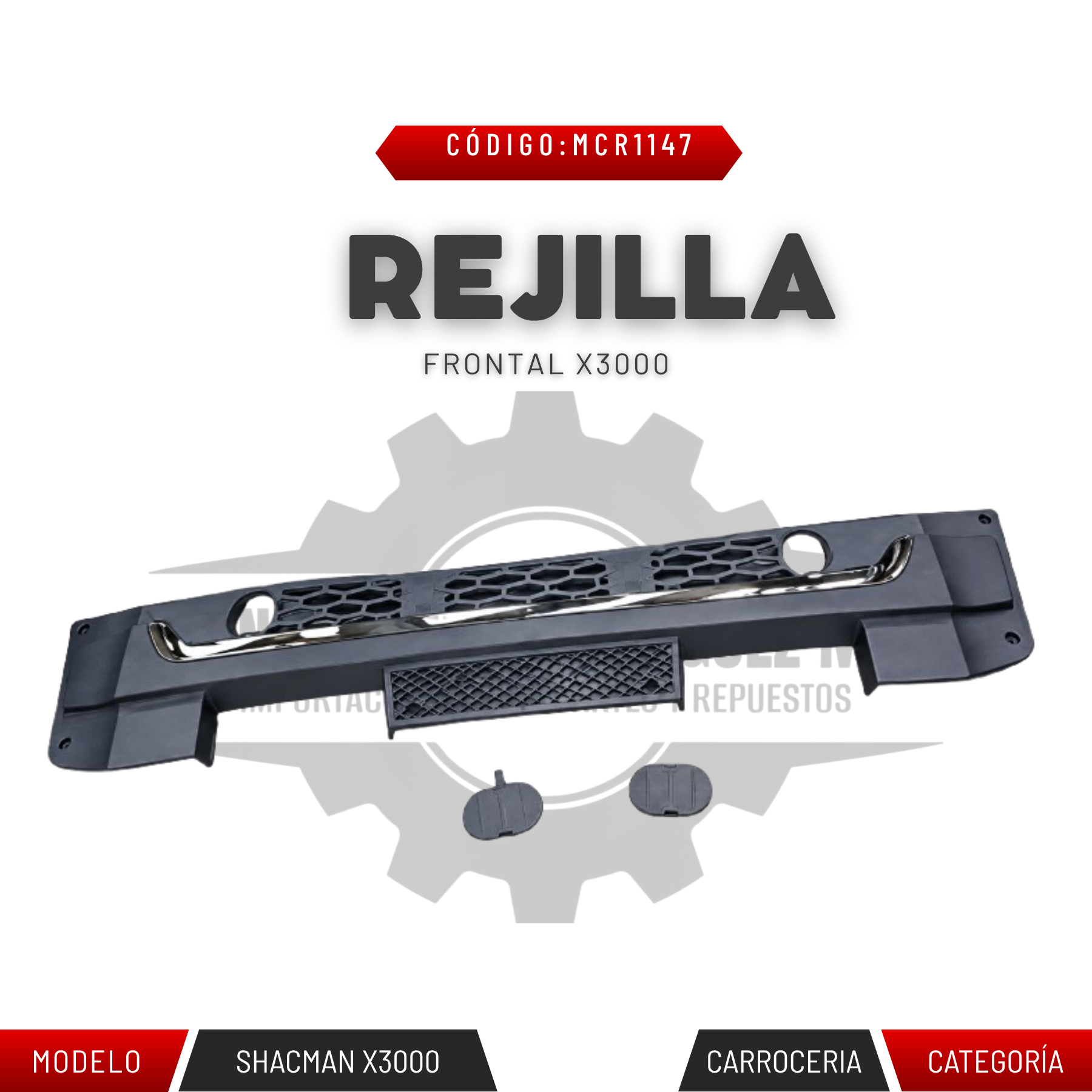 REJILLA FRONTAL X3000