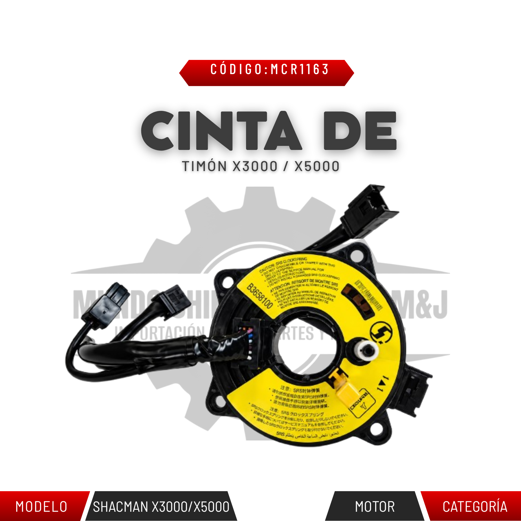 CINTA DE TIMÓN X3000 / X5000