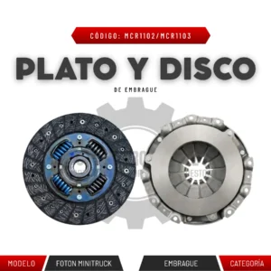 PLATO Y DISCO DE EMBRAGUE