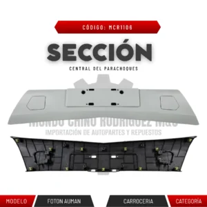 SECCIÓN CENTRAL DE PARACHOQUE