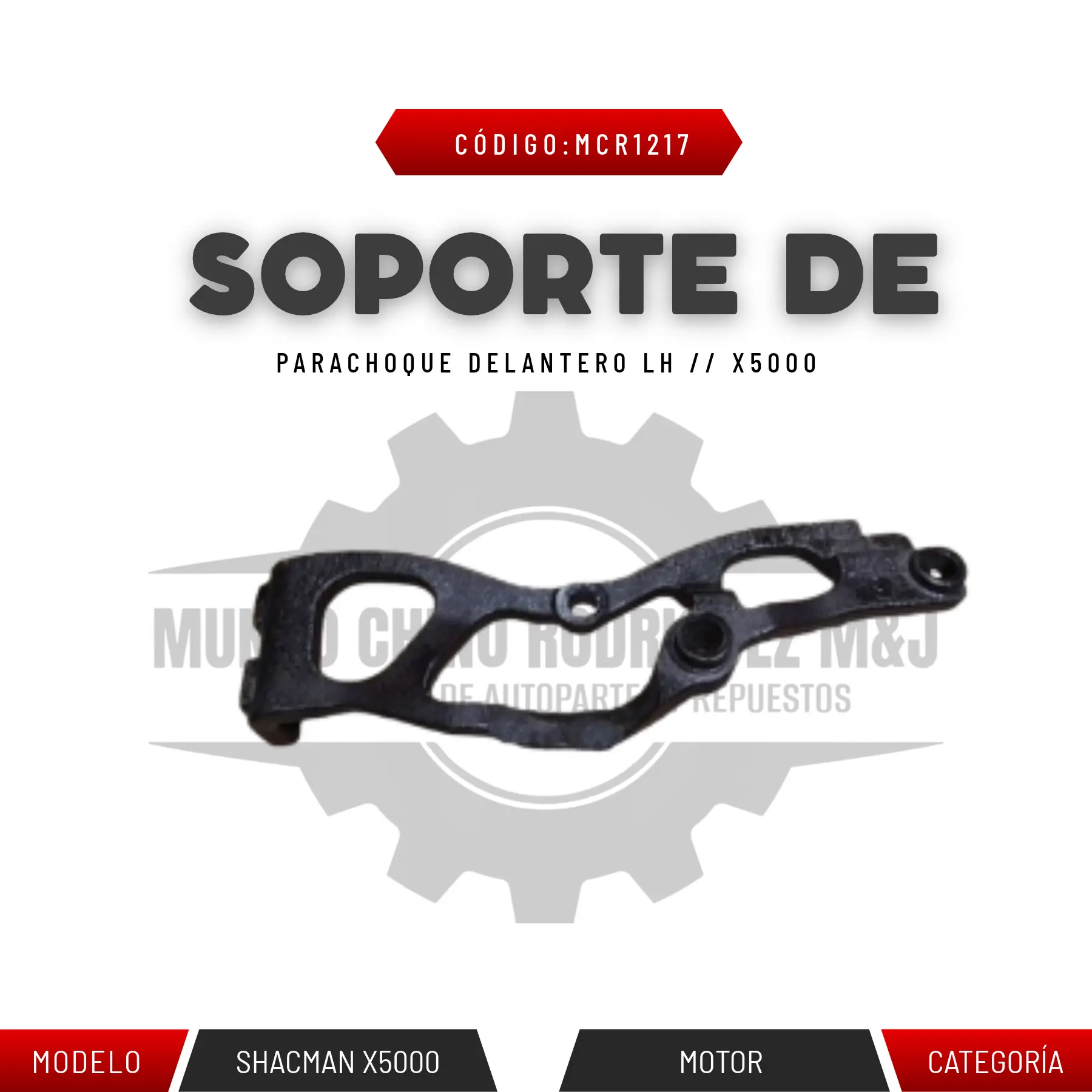 SOPORTE DE PARACHOQUE DELANTERO
