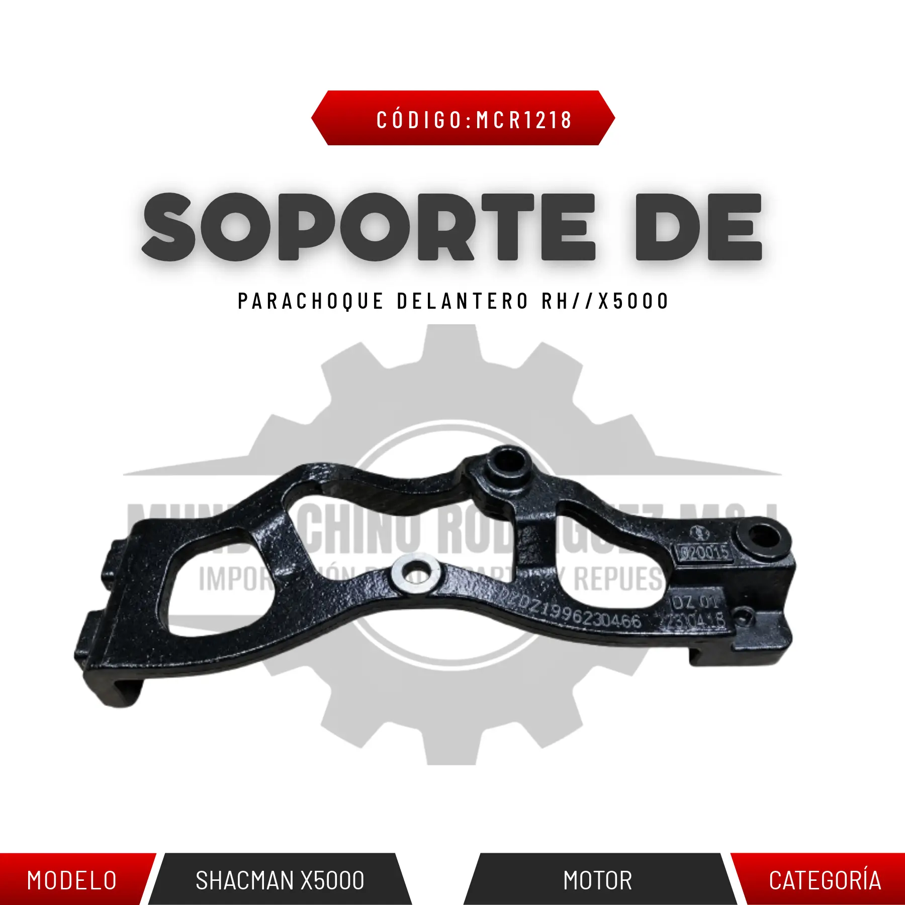 SOPORTE DE PARACHOQUE DELANTERO RH / X5000