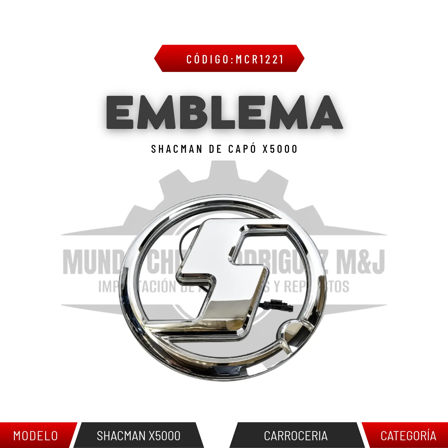 EMBLEMA SHACMAN DE CAPO X5000