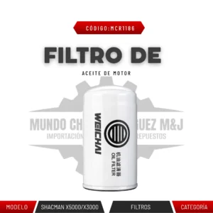 FILTRO DE ACEITE DE MOTOR