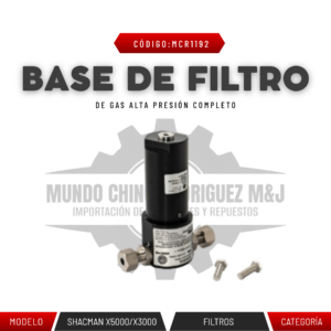 BASE DE FILTRO DE GAS ALTA PRESIÓN COMPLETO