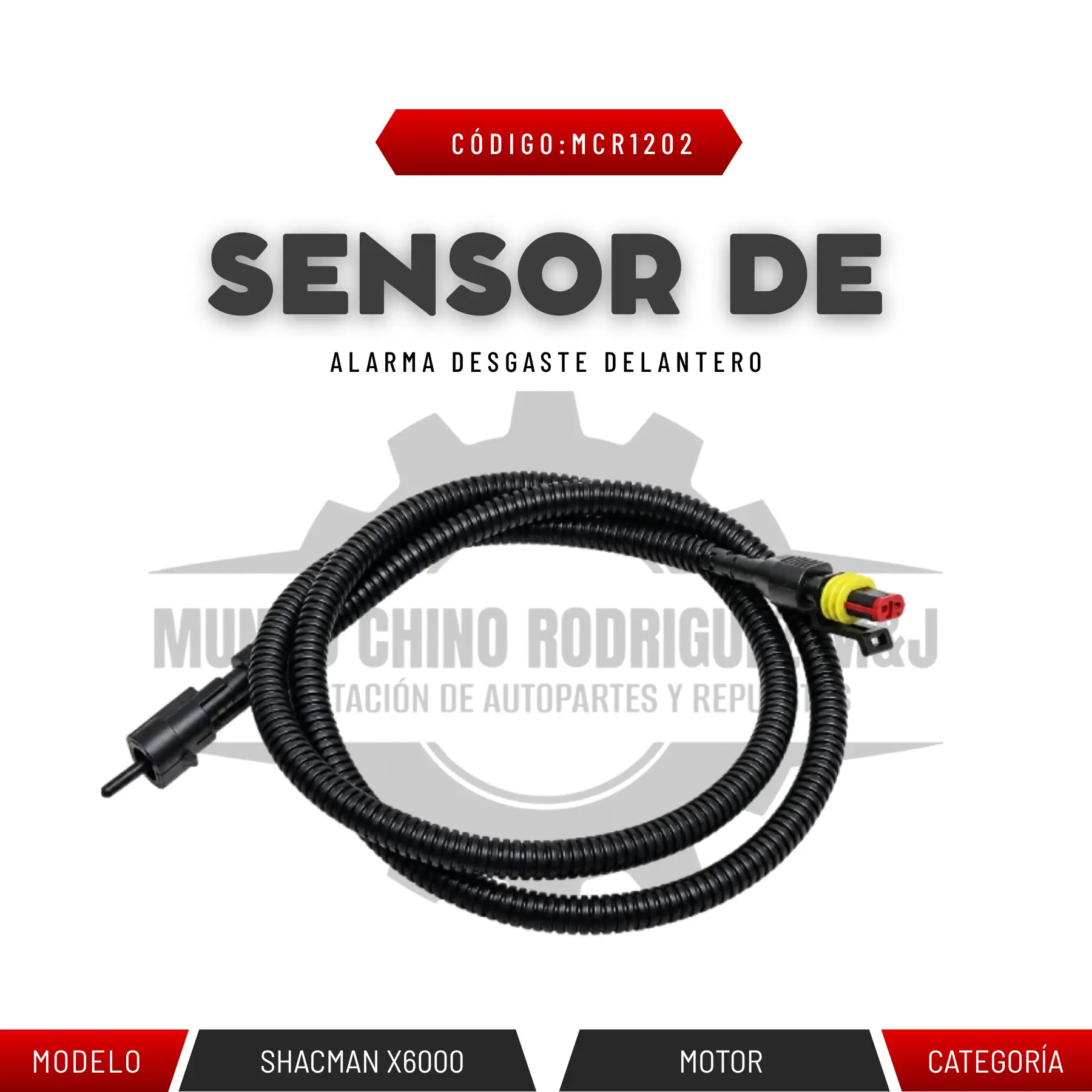 SENSOR DE ALARMA DE DESGASTE DELANTERO